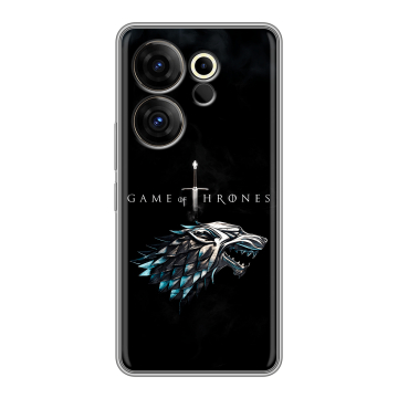 Силиконовый чехол на Tecno Camon 20 Premier с принтом Игра Престолов Game Thrones