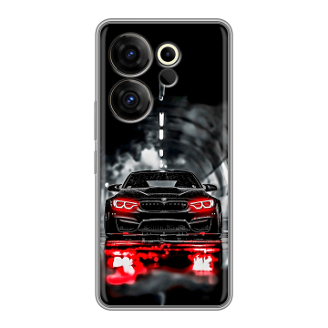 Силиконовый чехол на Tecno Camon 20 Premier с принтом BMW БМВ Силиконовый чехол на Tecno Camon 20 Premier с принтом BMW БМВ