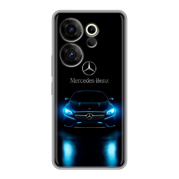 Силиконовый чехол на Tecno Camon 20 Premier с принтом Mercedes Мерседес
