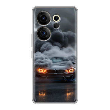 Силиконовый чехол на Tecno Camon 20 Premier с принтом BMW БМВ Силиконовый чехол на Tecno Camon 20 Premier с принтом BMW БМВ