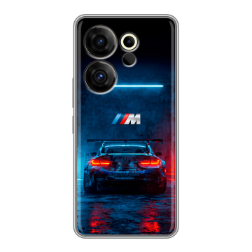 Силиконовый чехол на Tecno Camon 20 Premier с принтом BMW БМВ