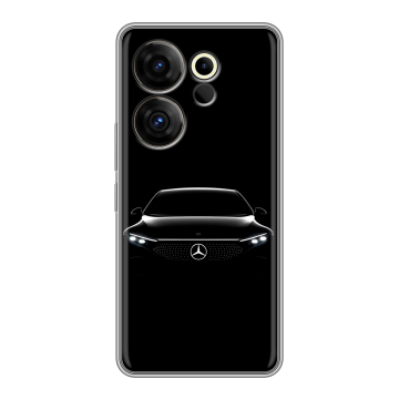 Силиконовый чехол на Tecno Camon 20 Premier с принтом Mercedes Мерседес