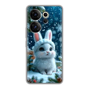 Силиконовый чехол на Tecno Camon 20 Premier с принтом Новый год