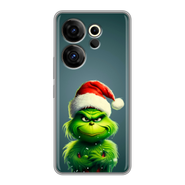 Силиконовый чехол на Tecno Camon 20 Premier с принтом Новый год Силиконовый чехол на Tecno Camon 20 Premier с принтом Новый год
