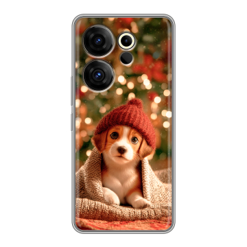 Силиконовый чехол на Tecno Camon 20 Premier с принтом Новый год Силиконовый чехол на Tecno Camon 20 Premier с принтом Новый год