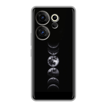 Силиконовый чехол на Tecno Camon 20 Premier с принтом женский
