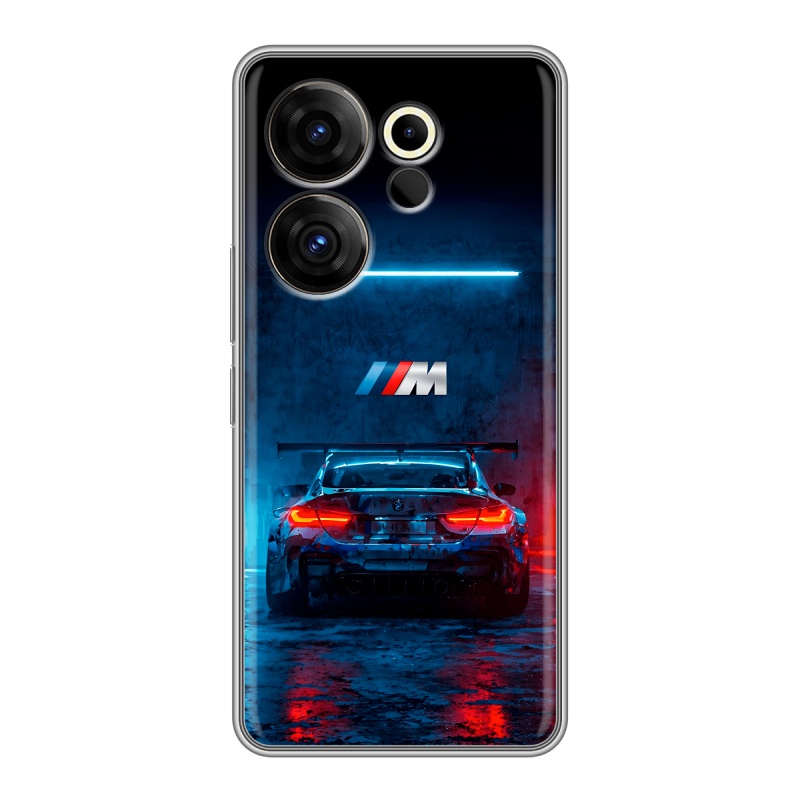 Силиконовый чехол на Tecno Camon 20 Premier с принтом BMW БМВ Силиконовый чехол на Tecno Camon 20 Premier с принтом BMW БМВ