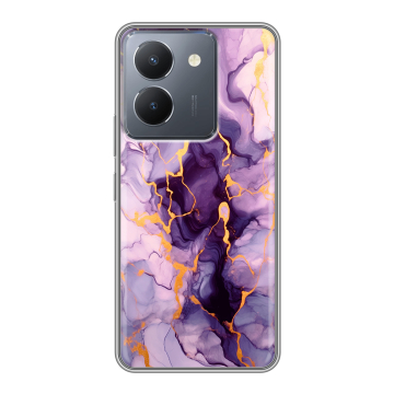 Силиконовый чехол на Vivo Y36 с принтом Мрамор