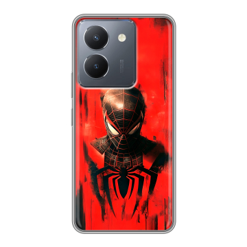 Силиконовый чехол на Vivo Y36 с принтом человек паук spiderman