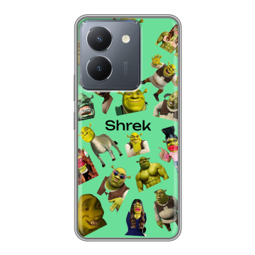 Силиконовый чехол на Vivo Y36 с принтом Шрек Shrek Силиконовый чехол на Vivo Y36 с принтом Шрек Shrek