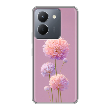 Силиконовый чехол на Vivo Y36 с принтом Цветы Силиконовый чехол на Vivo Y36 с принтом Цветы