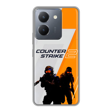 Силиконовый чехол на Vivo Y36 с принтом Counter Strike