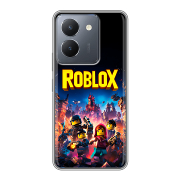 Силиконовый чехол на Vivo Y36 с принтом Roblox Роблокс
