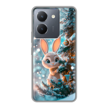 Силиконовый чехол на Vivo Y36 с принтом Новый год