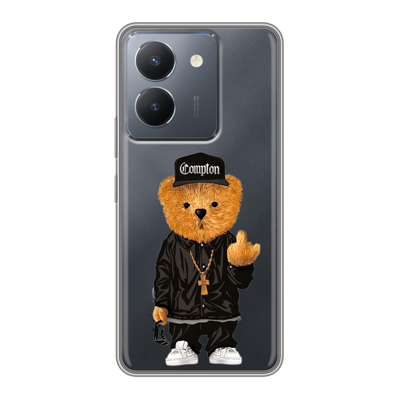 Силиконовый чехол на Vivo Y36 с принтом Мишка Силиконовый чехол на Vivo Y36 с принтом Мишка