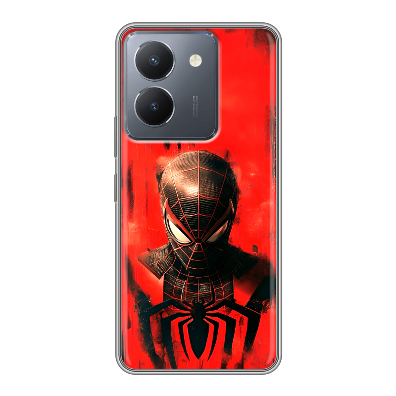 Силиконовый чехол на Vivo Y36 с принтом человек паук spiderman Силиконовый чехол на Vivo Y36 с принтом человек паук spiderman