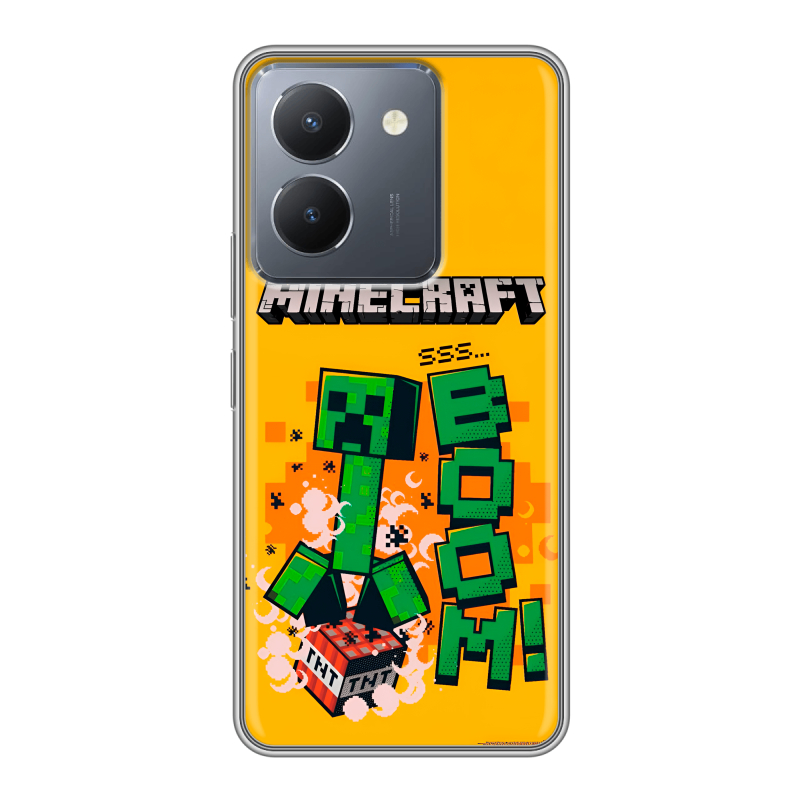 Силиконовый чехол на Vivo Y36 с принтом Майнкрафт Minecraft Силиконовый чехол на Vivo Y36 с принтом Майнкрафт Minecraft