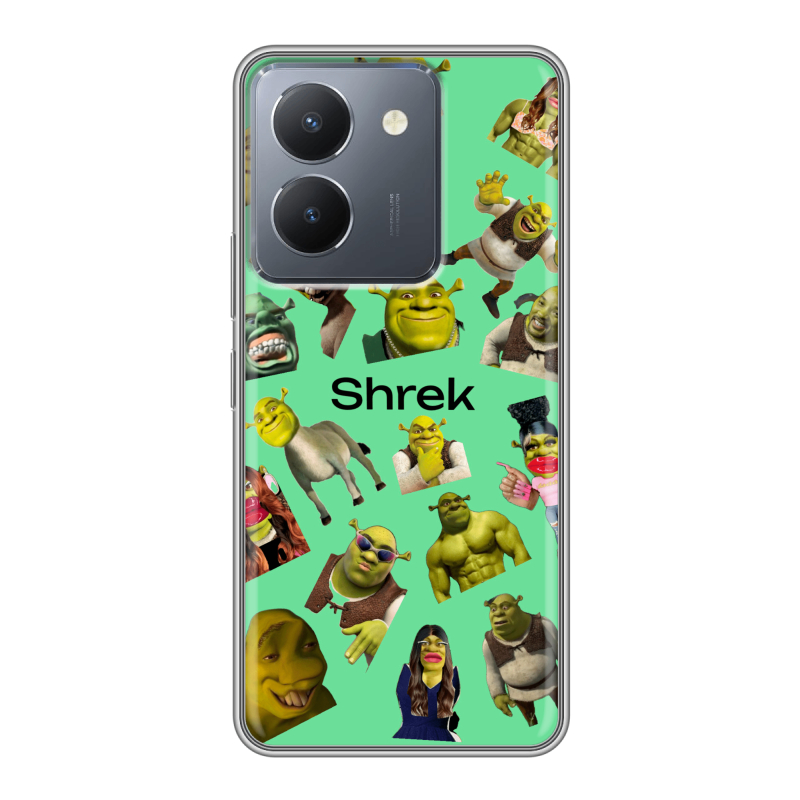 Силиконовый чехол на Vivo Y36 с принтом Шрек Shrek Силиконовый чехол на Vivo Y36 с принтом Шрек Shrek