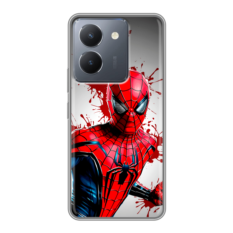 Силиконовый чехол на Vivo Y36 с принтом Spiderman Человек паук Силиконовый чехол на Vivo Y36 с принтом Spiderman Человек паук