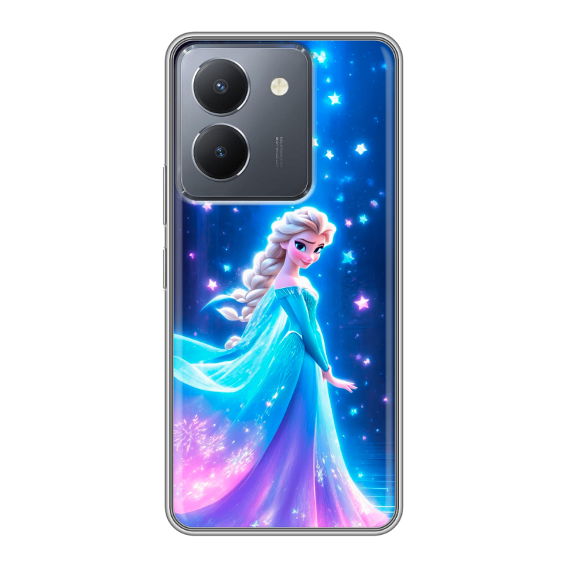 Силиконовый чехол на Vivo Y36 с принтом Холодное сердце Frozen Силиконовый чехол на Vivo Y36 с принтом Холодное сердце Frozen