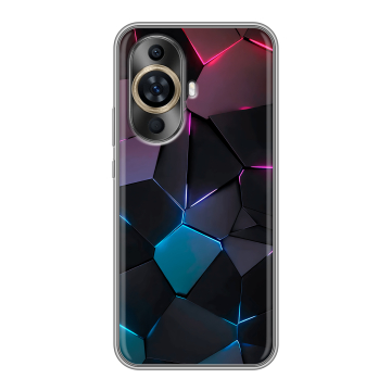 Силиконовый чехол на Huawei Nova 11 с принтом Геометрия неона Силиконовый чехол на Huawei Nova 11 с принтом Геометрия неона