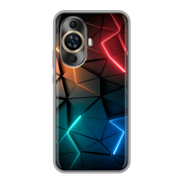 Силиконовый чехол на Huawei Nova 11 с принтом Абстракция неон Силиконовый чехол на Huawei Nova 11 с принтом Абстракция неон