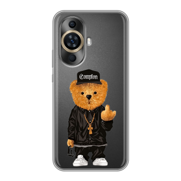 Силиконовый чехол на Huawei Nova 11 с принтом Плюшевый медведь Силиконовый чехол на Huawei Nova 11 с принтом Плюшевый медведь