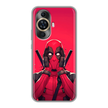 Силиконовый чехол на Huawei Nova 11 с принтом Дедпул Deadpool Силиконовый чехол на Huawei Nova 11 с принтом Дедпул Deadpool