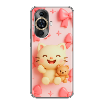 Силиконовый чехол на Huawei Nova 11 с принтом для девочек Силиконовый чехол на Huawei Nova 11 с принтом для девочек
