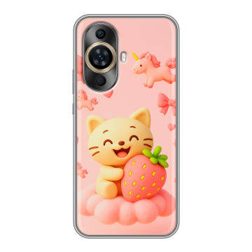 Силиконовый чехол на Huawei Nova 11 с принтом для девочек Силиконовый чехол на Huawei Nova 11 с принтом для девочек