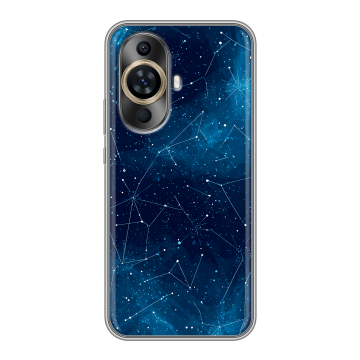 Силиконовый чехол на Huawei Nova 11 с принтом Космос звезды