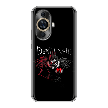 Силиконовый чехол на Huawei Nova 11 с принтом Death note Тетрадь смерти Силиконовый чехол на Huawei Nova 11 с принтом Death note Тетрадь смерти
