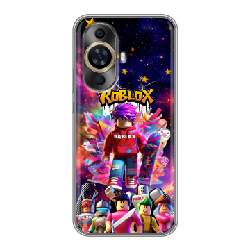 Силиконовый чехол на Huawei Nova 11 с принтом Roblox Роблокс