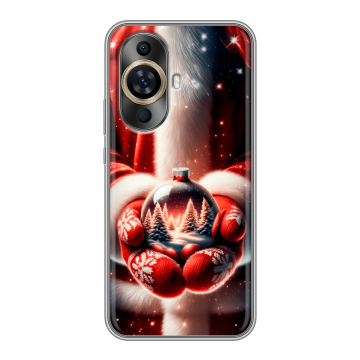 Силиконовый чехол на Huawei Nova 11 с принтом Новый год Силиконовый чехол на Huawei Nova 11 с принтом Новый год