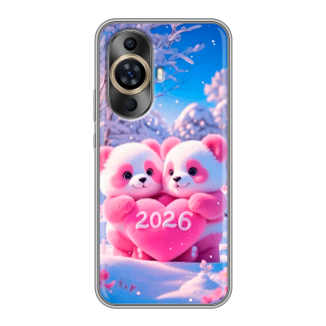 Силиконовый чехол на Huawei Nova 11 с принтом Новый год Силиконовый чехол на Huawei Nova 11 с принтом Новый год