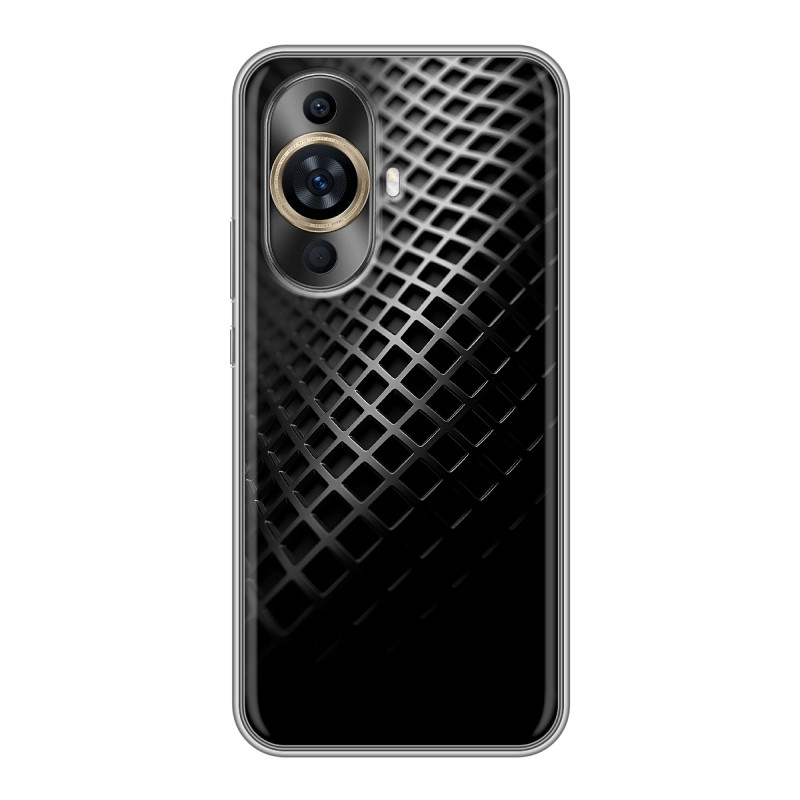 Силиконовый чехол на Huawei Nova 11 с принтом Текстура металла Силиконовый чехол на Huawei Nova 11 с принтом Текстура металла