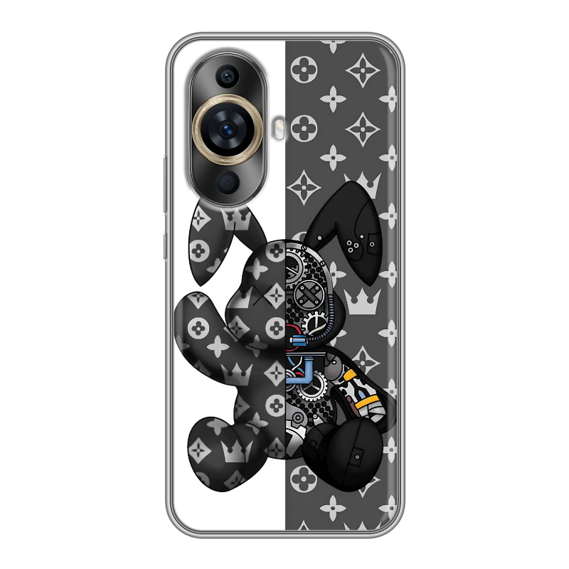Силиконовый противоударный чехол на Huawei Nova 11 с принтом Луи робот Силиконовый противоударный чехол на Huawei Nova 11 с принтом Луи робот