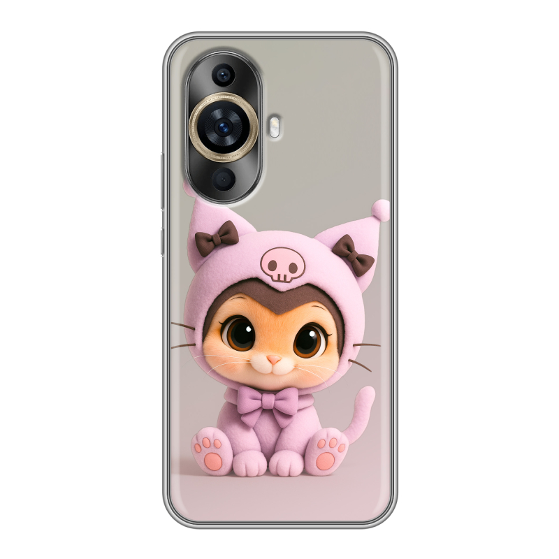 Силиконовый противоударный чехол на Huawei Nova 11 с принтом Куроми Kuromi Силиконовый противоударный чехол на Huawei Nova 11 с принтом Куроми Kuromi