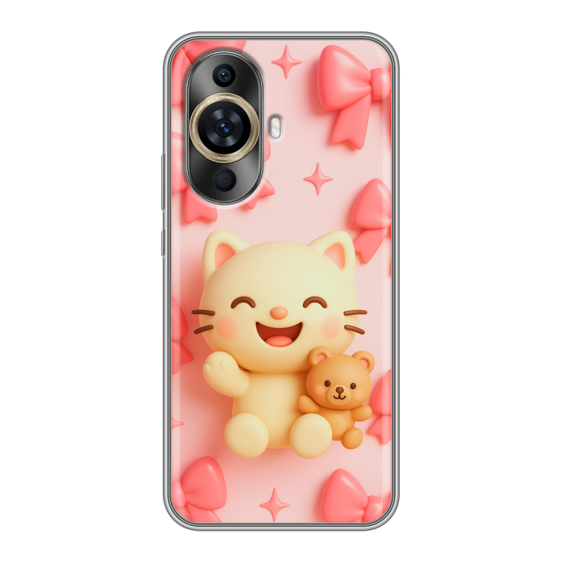 Силиконовый противоударный чехол на Huawei Nova 11 с принтом для девочек Силиконовый противоударный чехол на Huawei Nova 11 с принтом для девочек