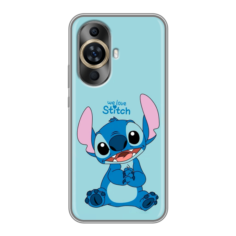 Силиконовый противоударный чехол на Huawei Nova 11 с принтом Лило и Стич Силиконовый противоударный чехол на Huawei Nova 11 с принтом Лило и Стич