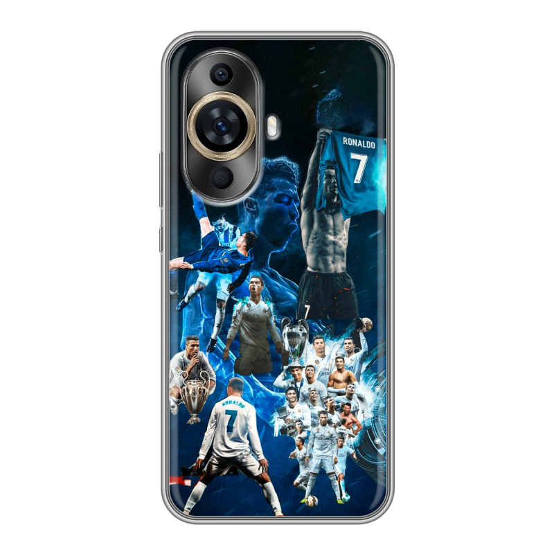 Силиконовый чехол на Huawei Nova 11 с принтом Реал Роналдо Силиконовый чехол на Huawei Nova 11 с принтом Реал Роналдо