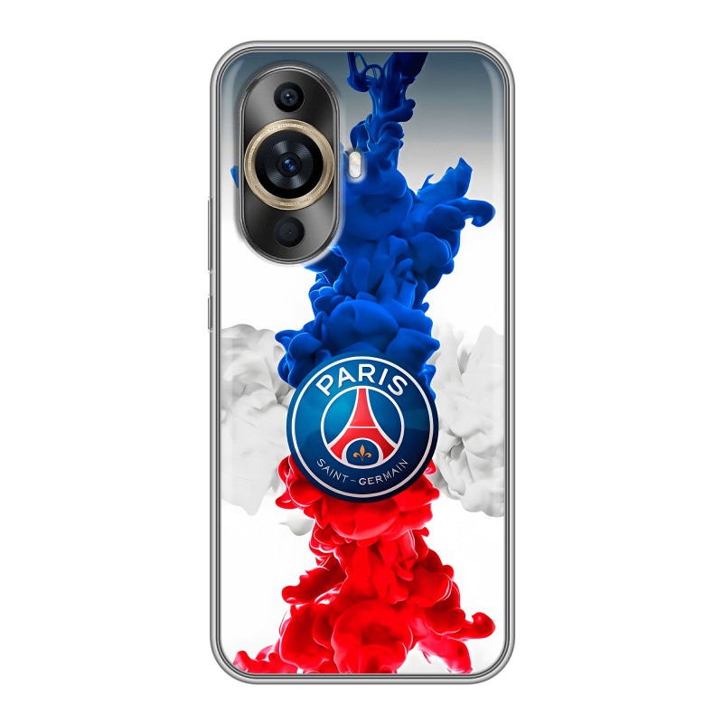 Силиконовый чехол на Huawei Nova 11 с принтом PSG ПСЖ Силиконовый чехол на Huawei Nova 11 с принтом PSG ПСЖ