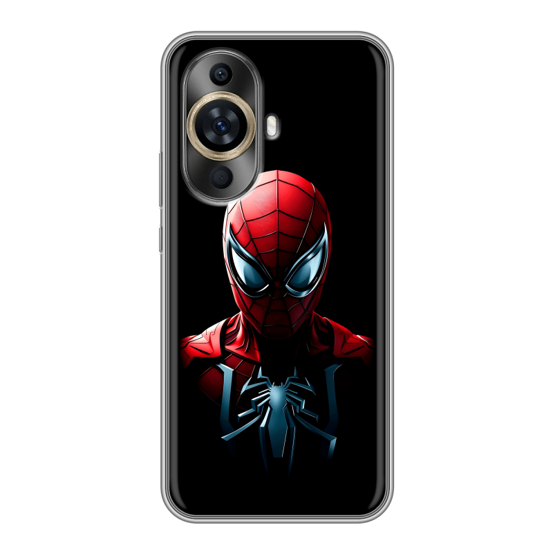 Силиконовый противоударный чехол на Huawei Nova 11 с принтом Spiderman Человек паук Силиконовый противоударный чехол на Huawei Nova 11 с принтом Spiderman Человек паук