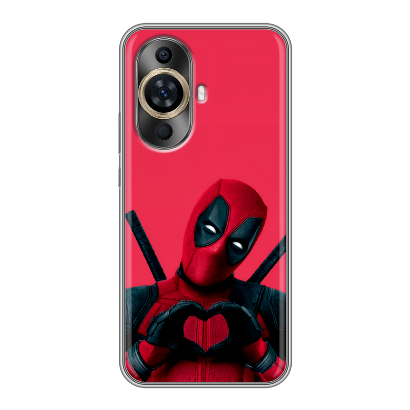 Силиконовый чехол на Huawei Nova 11 с принтом Дедпул Deadpool Силиконовый чехол на Huawei Nova 11 с принтом Дедпул Deadpool