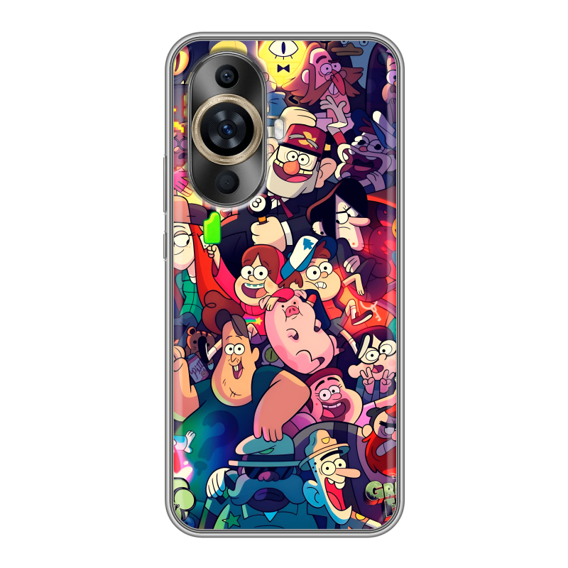 Силиконовый противоударный чехол на Huawei Nova 11 с принтом Gravity Falls Гравити Фолз Силиконовый противоударный чехол на Huawei Nova 11 с принтом Gravity Falls Гравити Фолз