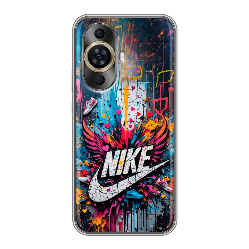 Силиконовый чехол на Huawei Nova 11 с принтом Nike Найк Силиконовый чехол на Huawei Nova 11 с принтом Nike Найк