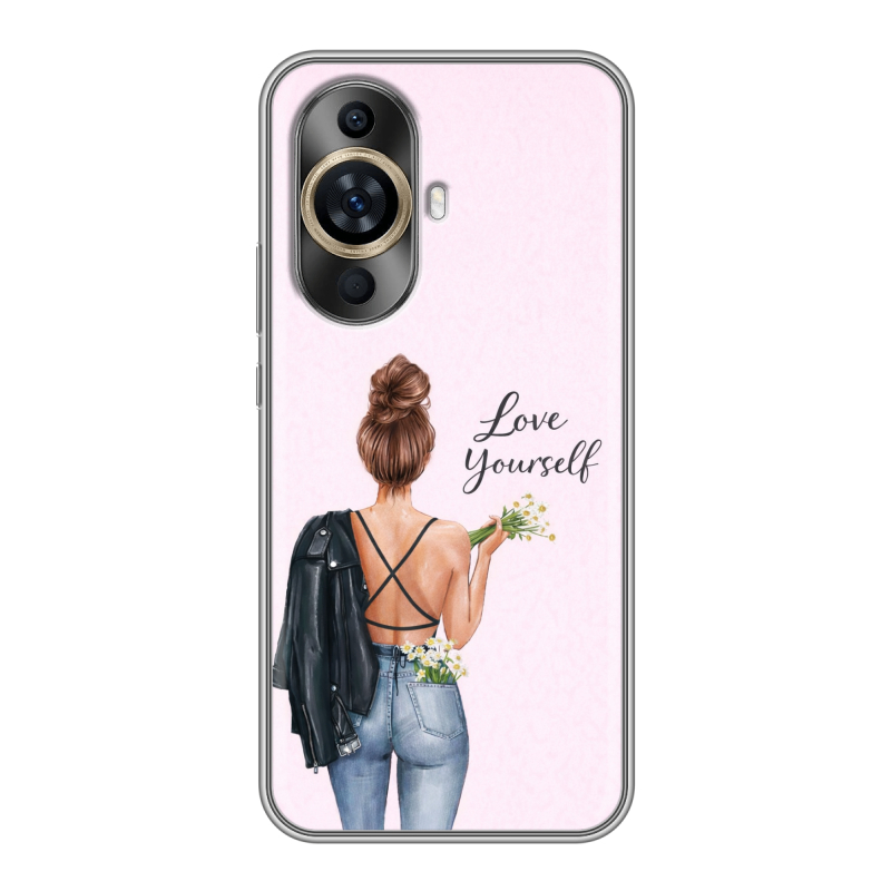 Силиконовый чехол на Huawei Nova 11 с принтом женский Силиконовый чехол на Huawei Nova 11 с принтом женский
