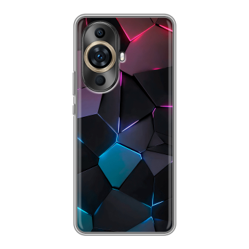 Силиконовый чехол на Huawei Nova 11 Pro с принтом Геометрия неона Силиконовый чехол на Huawei Nova 11 Pro с принтом Геометрия неона