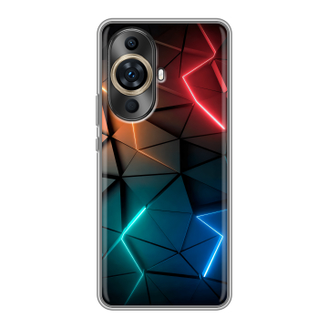 Силиконовый чехол на Huawei Nova 11 Pro с принтом Абстракция неон Силиконовый чехол на Huawei Nova 11 Pro с принтом Абстракция неон