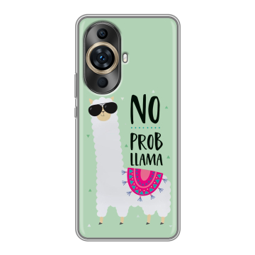 Силиконовый чехол на Huawei Nova 11 Pro с принтом Лама Силиконовый чехол на Huawei Nova 11 Pro с принтом Лама